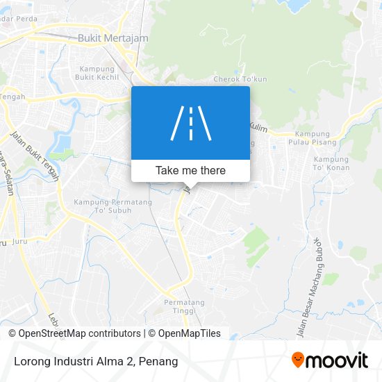 Peta Lorong Industri Alma 2