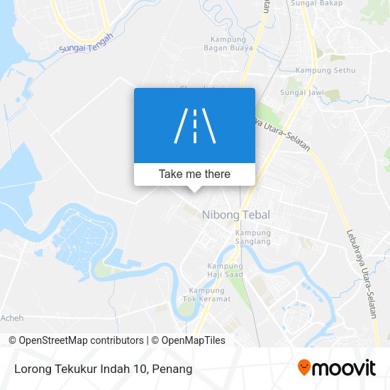 Lorong Tekukur Indah 10 map
