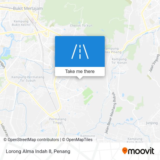 Peta Lorong Alma Indah 8