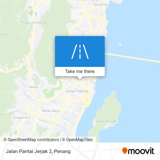 Peta Jalan Pantai Jerjak 2