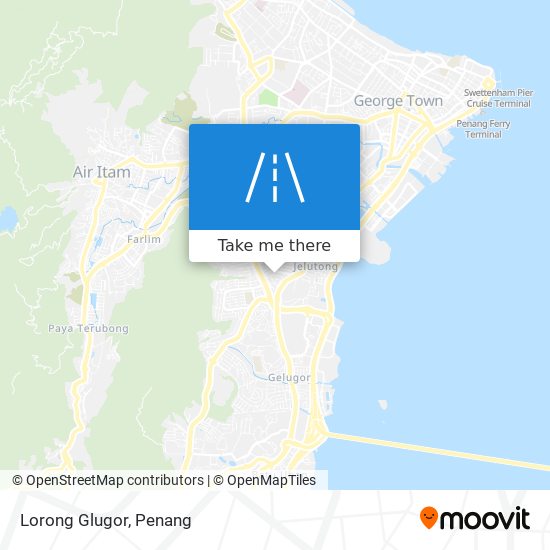 Lorong Glugor map