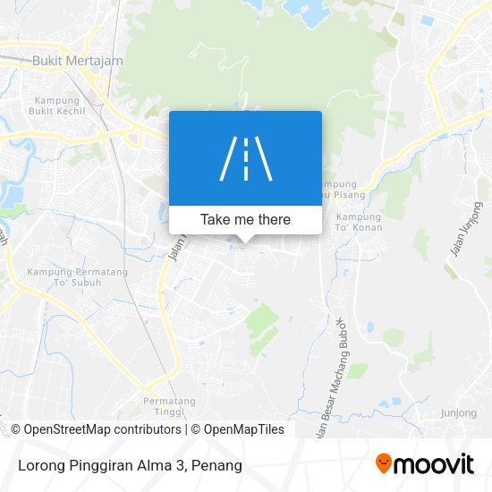 Peta Lorong Pinggiran Alma 3