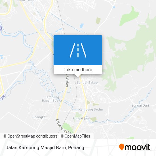 Peta Jalan Kampung Masjid Baru