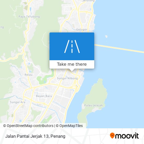 Peta Jalan Pantai Jerjak 13