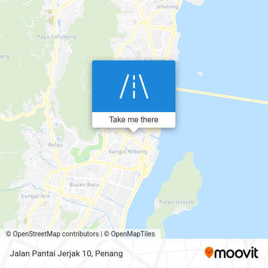 Jalan Pantai Jerjak 10 map