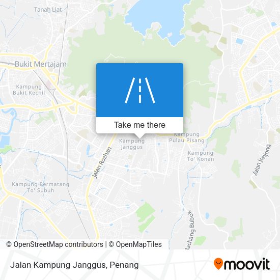 Peta Jalan Kampung Janggus