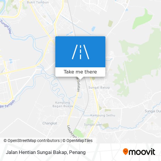 Peta Jalan Hentian Sungai Bakap