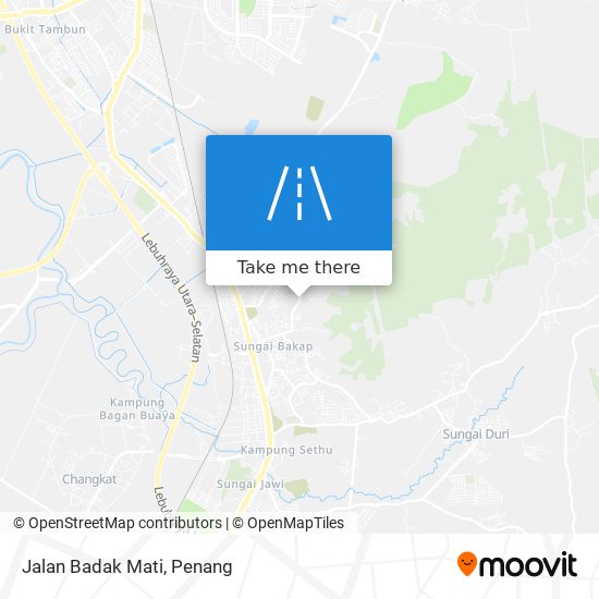 Peta Jalan Badak Mati