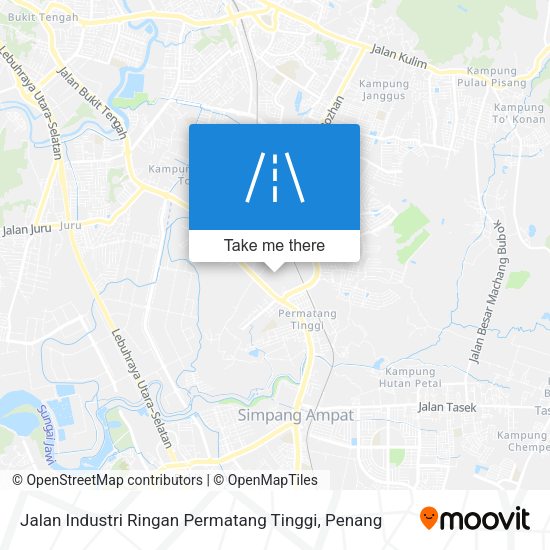 Peta Jalan Industri Ringan Permatang Tinggi