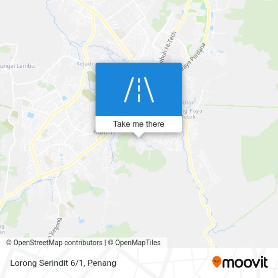 Peta Lorong Serindit 6/1