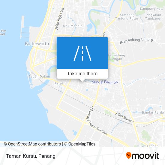 Taman Kurau map