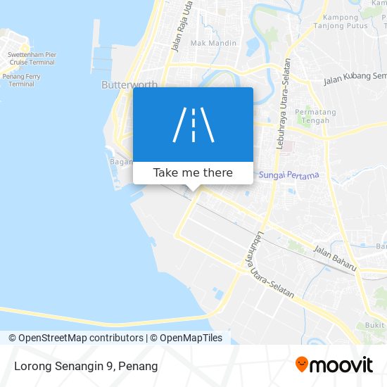 Lorong Senangin 9 map