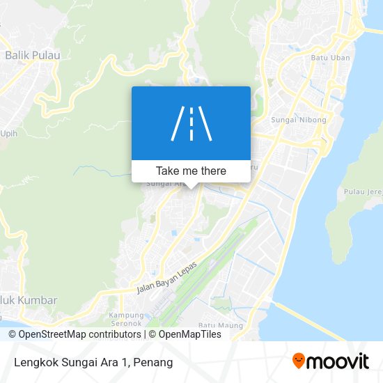 Lengkok Sungai Ara 1 map