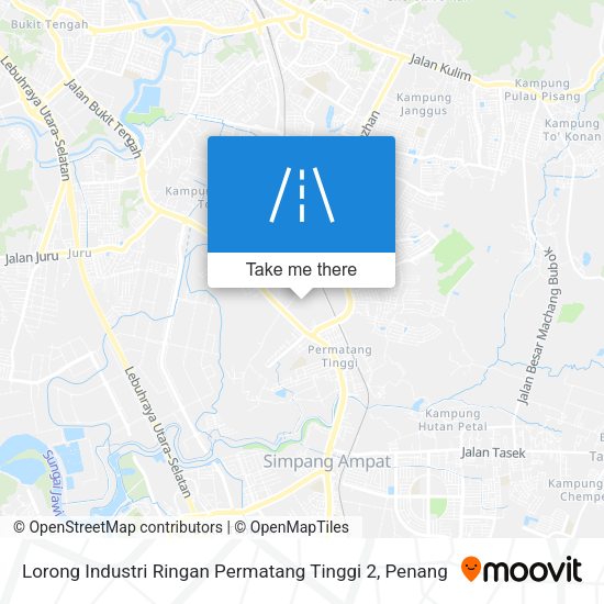 Peta Lorong Industri Ringan Permatang Tinggi 2