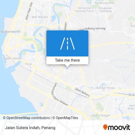 Peta Jalan Sutera Indah