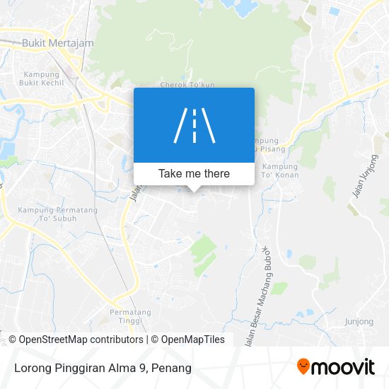 Peta Lorong Pinggiran Alma 9