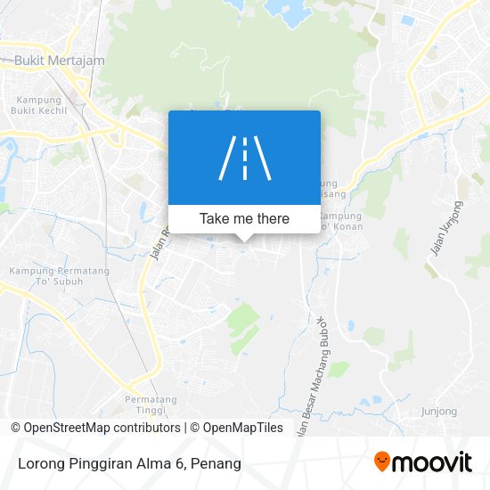 Lorong Pinggiran Alma 6 map