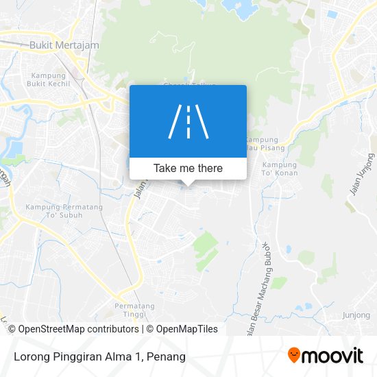 Peta Lorong Pinggiran Alma 1