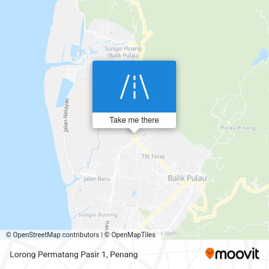 Peta Lorong Permatang Pasir 1