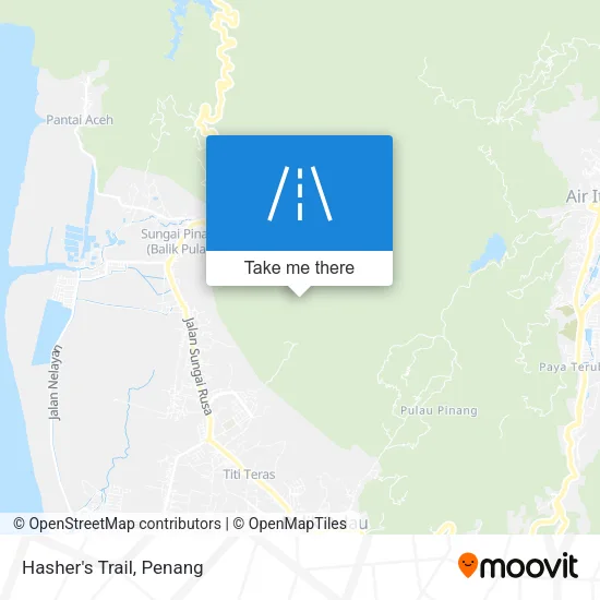 Hasher's Trail map