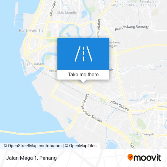 Jalan Mega 1 map