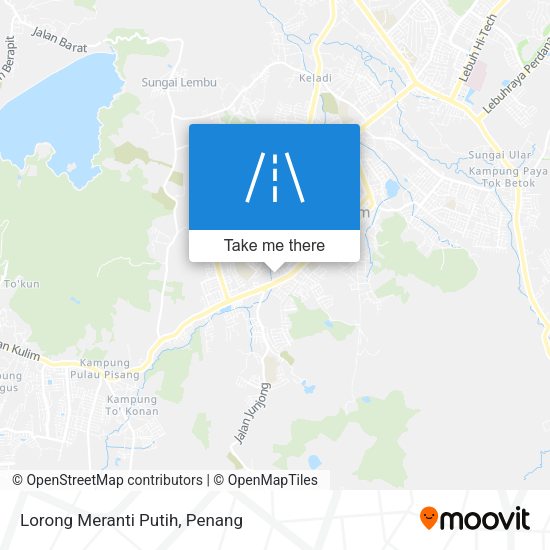 Lorong Meranti Putih map