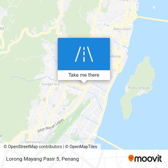 Peta Lorong Mayang Pasir 5