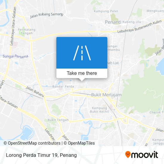 Lorong Perda Timur 19 map