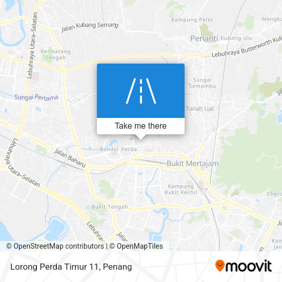 Lorong Perda Timur 11 map