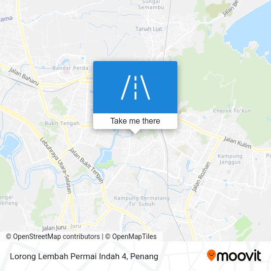 Peta Lorong Lembah Permai Indah 4
