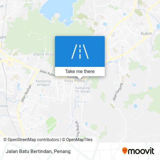 Peta Jalan Batu Bertindan