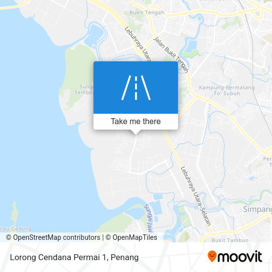 Peta Lorong Cendana Permai 1