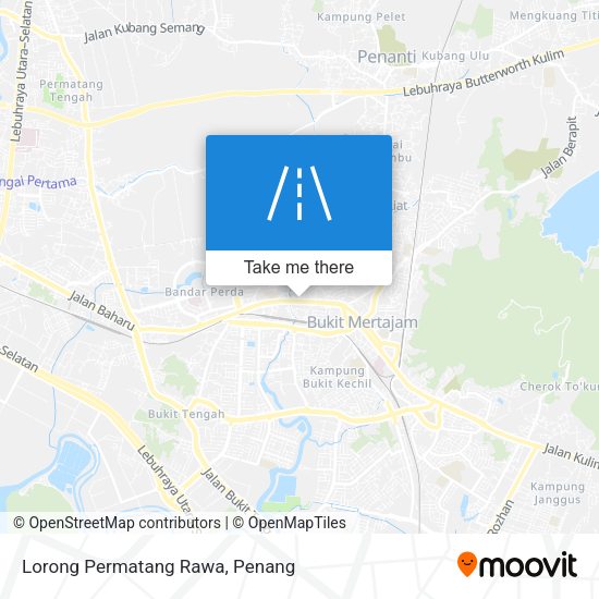 Peta Lorong Permatang Rawa