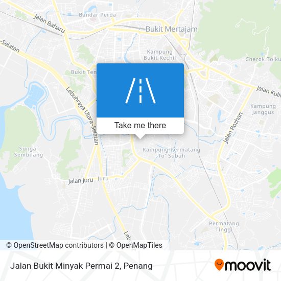 Peta Jalan Bukit Minyak Permai 2