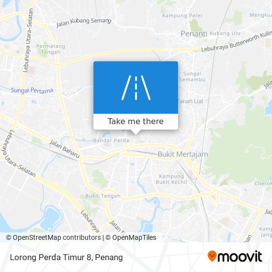 Lorong Perda Timur 8 map