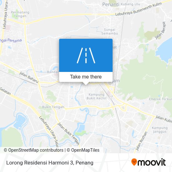 Peta Lorong Residensi Harmoni 3