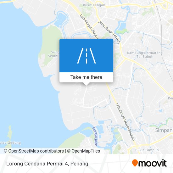 Peta Lorong Cendana Permai 4