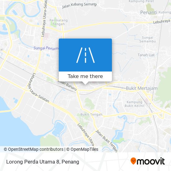 Lorong Perda Utama 8 map