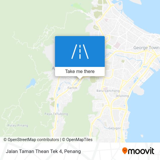 Jalan Taman Thean Tek 4 map