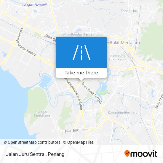 Peta Jalan Juru Sentral