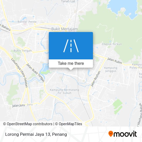 Peta Lorong Permai Jaya 13
