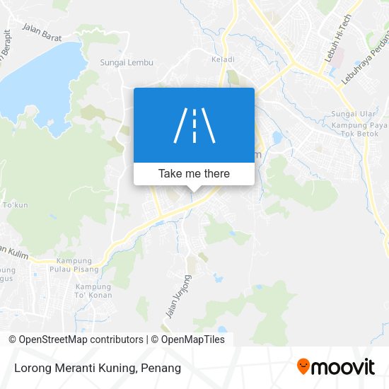 Peta Lorong Meranti Kuning