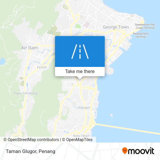 Taman Glugor map