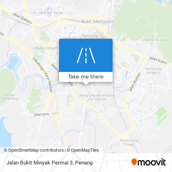 Peta Jalan Bukit Minyak Permai 3