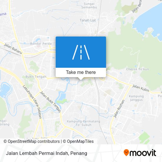 Peta Jalan Lembah Permai Indah