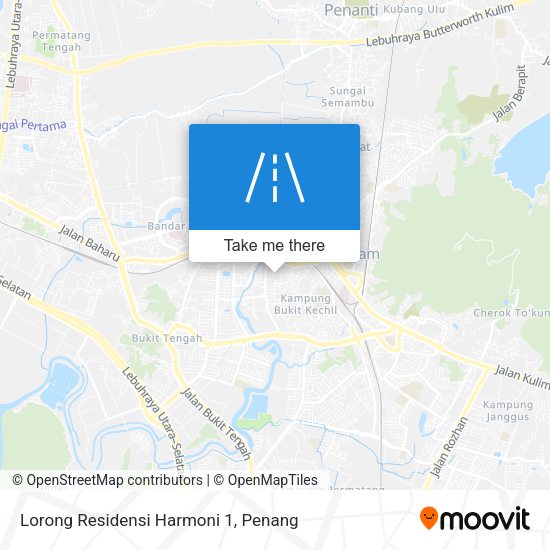 Peta Lorong Residensi Harmoni 1