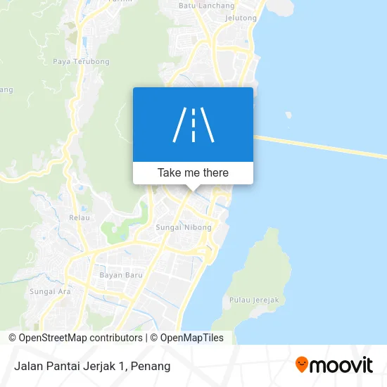 Jalan Pantai Jerjak 1 map