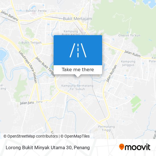 Lorong Bukit Minyak Utama 30 map