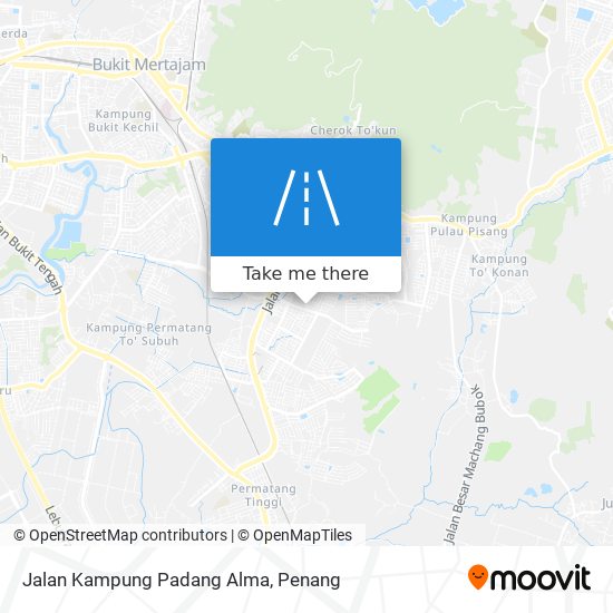 Peta Jalan Kampung Padang Alma