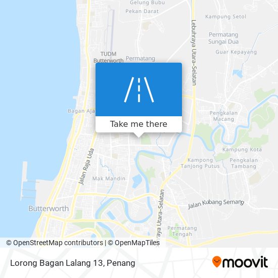 Lorong Bagan Lalang 13 map